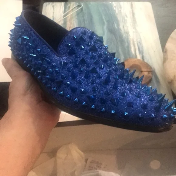 Shoes | Fancy Blue Spiked Shoes | Poshmark display picture 1
